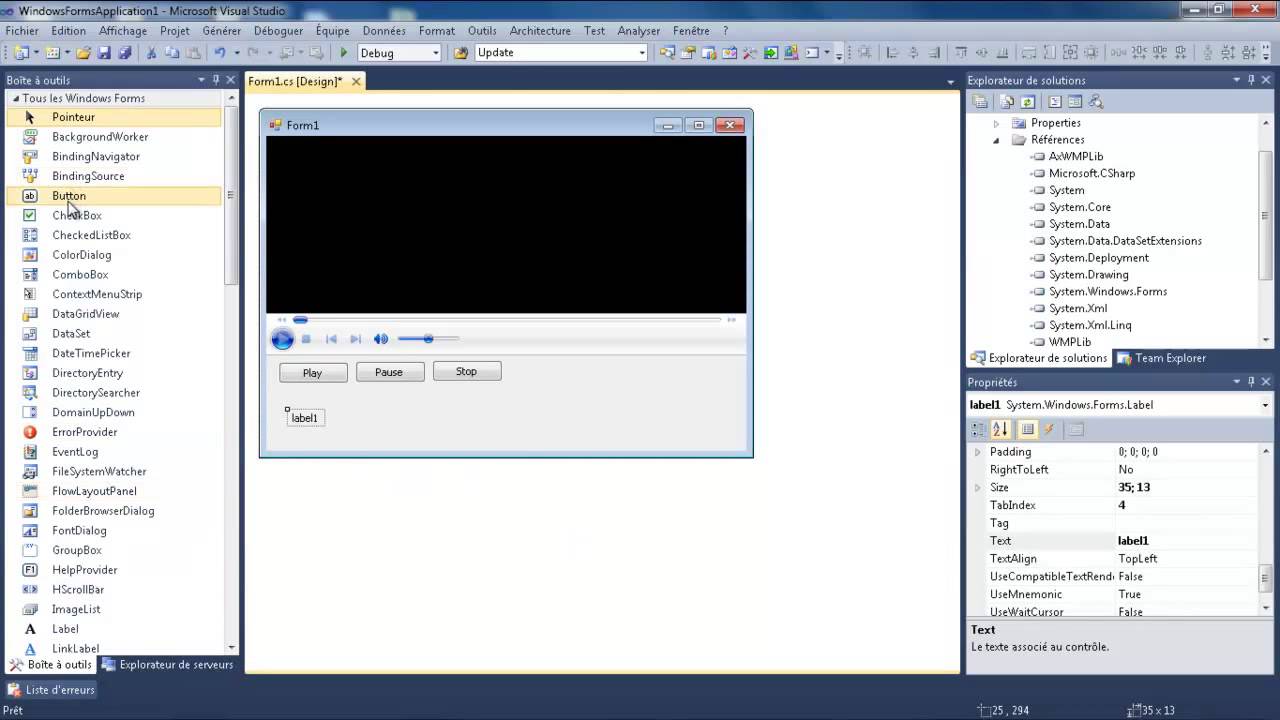 Wpf media player example